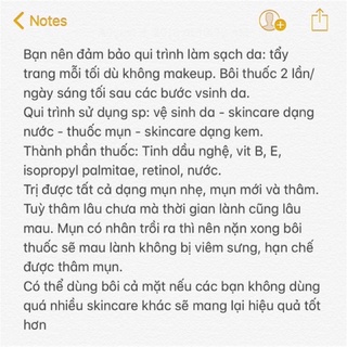 Kem mụn handmade 20g