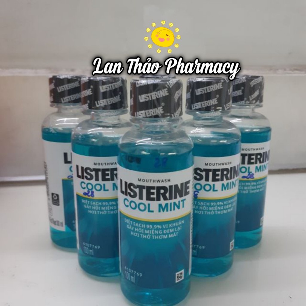 Nước súc miệng hương bạc hà Listerine Cool Mint 100ml chính hãng giá tốt