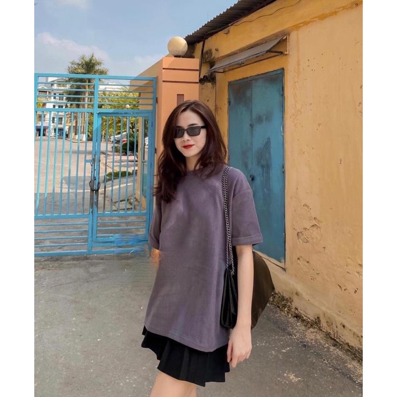 Áo Thun Gân trơn Nhiều Màu form rộng ullzang Unisex 2t.clothes