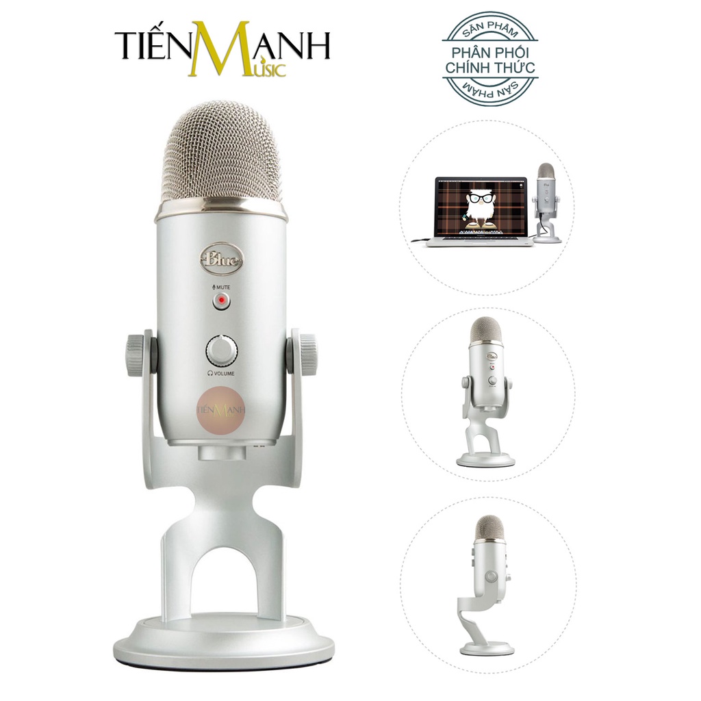 [Mặc Cả Còn 3TR890] Micro Blue Yeti USB Condenser - Mic Thu Âm Podcast, Livestream, Radio, ASMR Microphone Phòng Studio