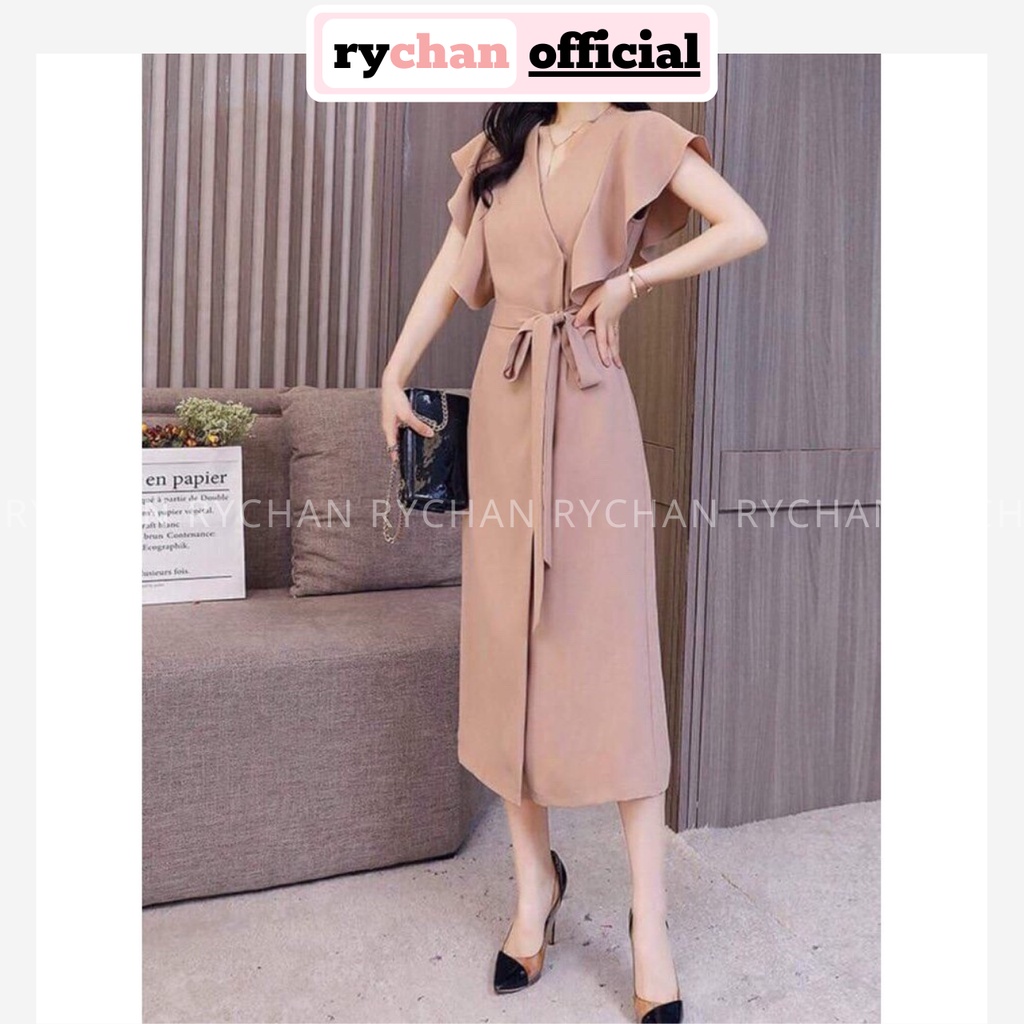 DM000 - Đầm Maxi Kem Cột Eo Cánh Tiên