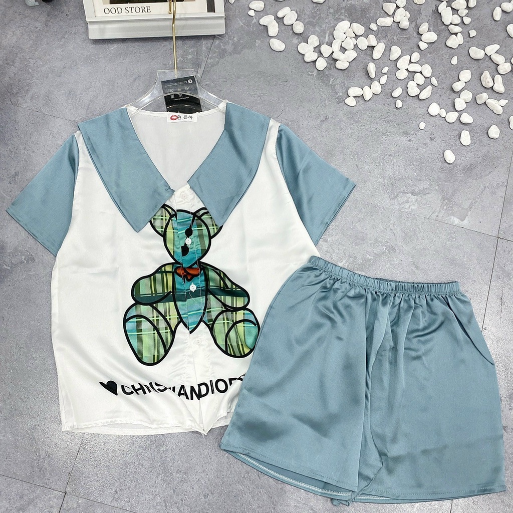 Pyjama Lụa satin chính hãng, bộ mặc nhà, bộ ngủ nữ hàng cao cấp đường may chuẩn mềm mịn, không nhăn, không xù
