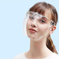 (GIAO NGAY) Kính chắn giọt bắn Face shield  bảo vệ an toàn sức khỏe trong mùa dịch, kính trong suốt không mờ hàng xịn