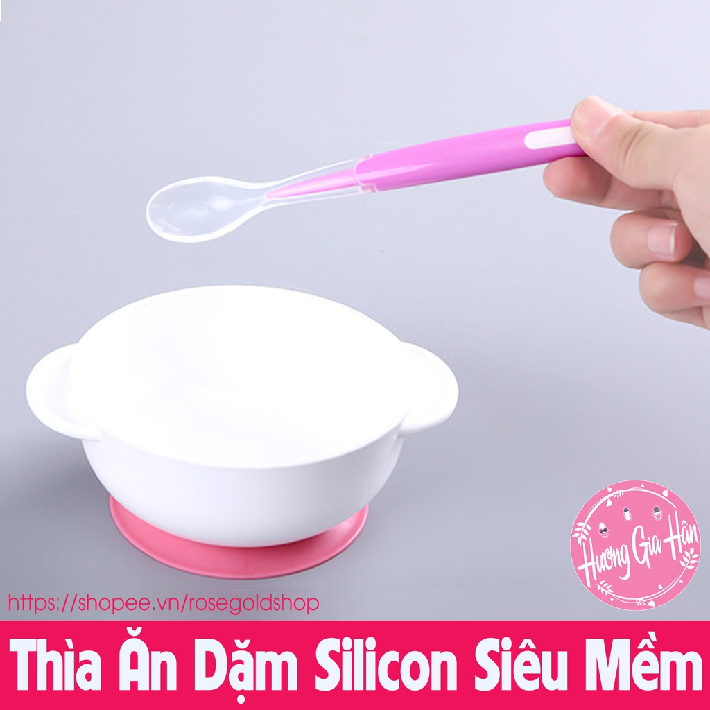 Thìa Ăn Dặm Silicon Siêu Mềm Sâu Lòng Giúp Bé Ăn Dặm Dễ Dàng Ngon Miệng