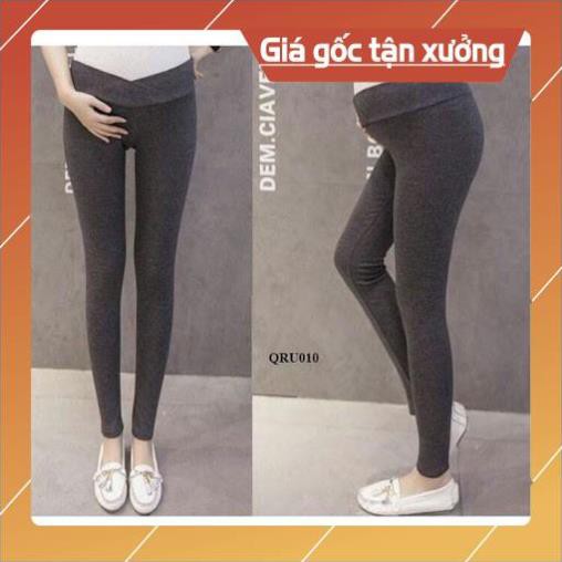 [Xả kho] Quần bầu cạp chéochất cotton thiết kế nâng môngquần cho bà bầu co giãn 4 chiều K bai K xù K dão QB206