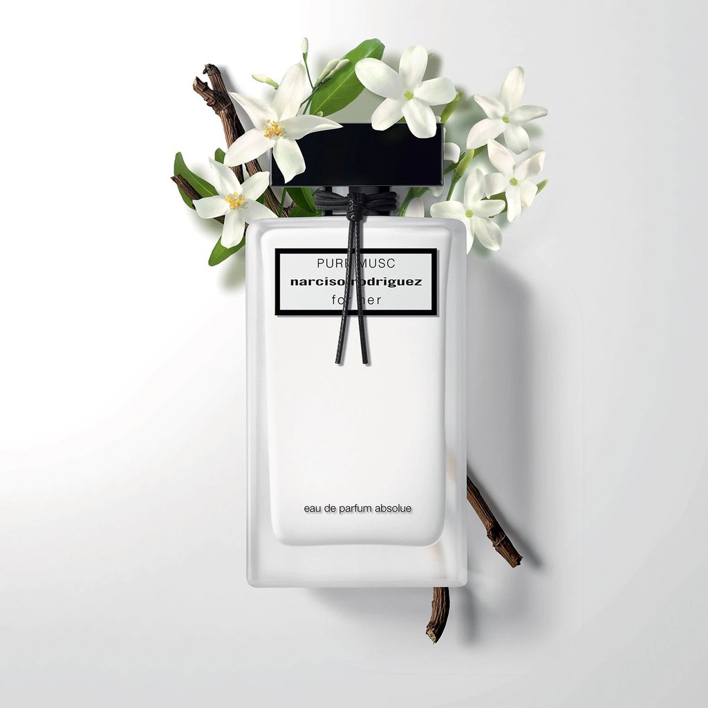 Nước hoa Pure Musc Narciso Rodriguez For Her Trắng 50ml - Sức lôi cuốn đỉnh cao từ Xạ Hương & hoa trắng - Hàng có sẵn