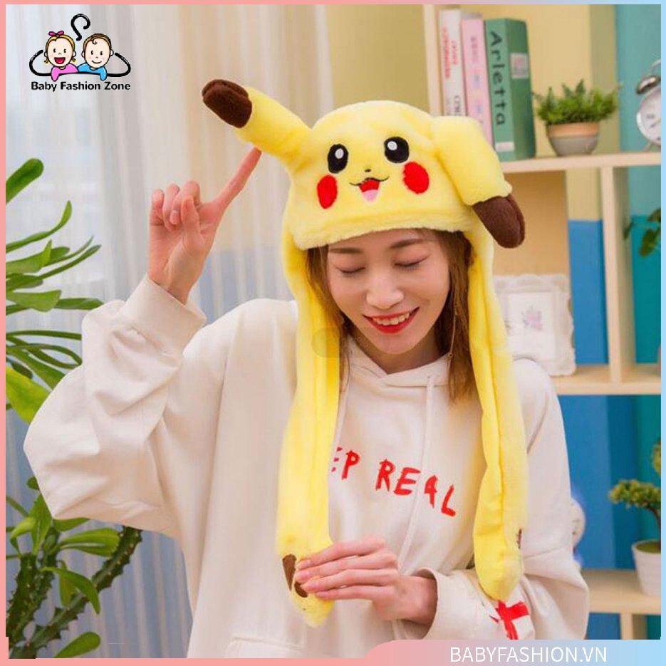 Mũ Tai Thỏ Giật - Nón Vũ Đạo Kpop Bóp Vẫy Tai - Cosplay Siêu Cute