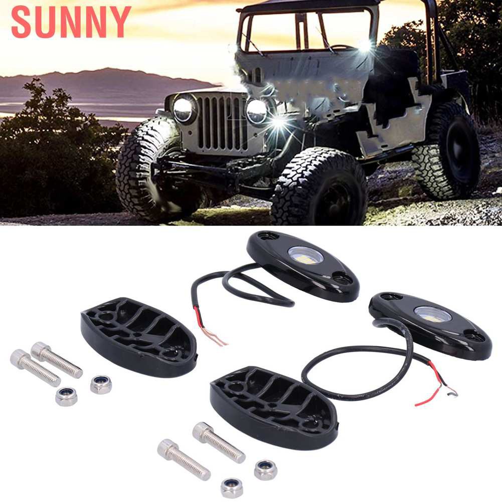 Cặp Đèn Led 9 Bóng Ip68 Gắn Gầm Xe Tải Atv Rzr Utv