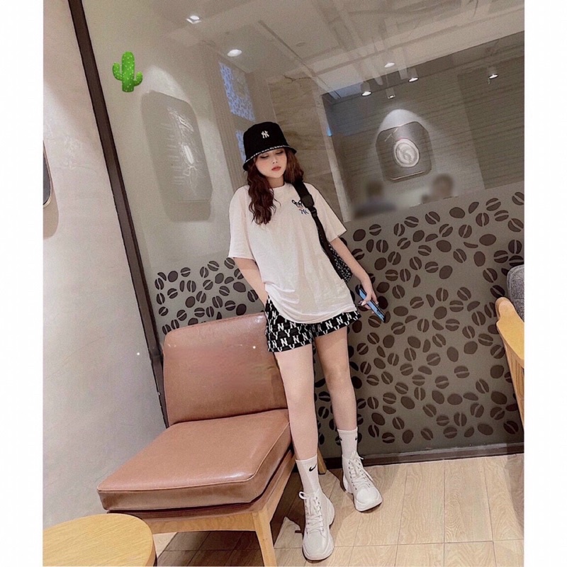 🍀Sét bộ logo thêu NY chú khỉ xinh mát mẻ