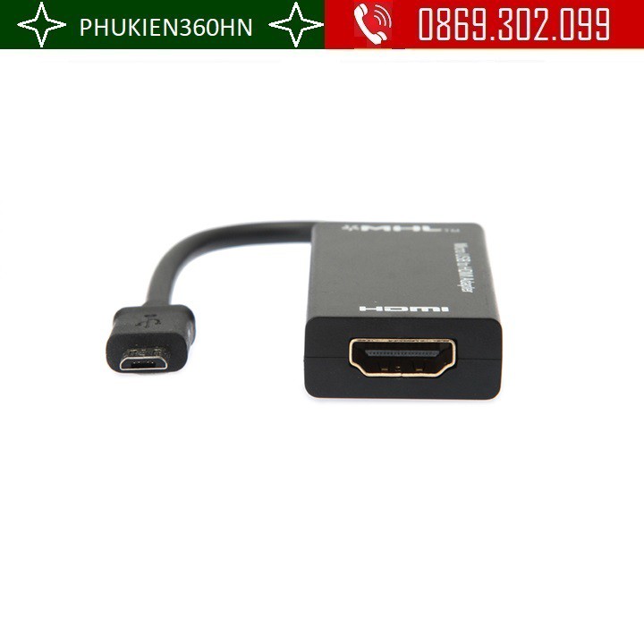 Cáp chuyển đổi Micro USB to HDMI cho Điện thoại kết nối Tivi HDTV