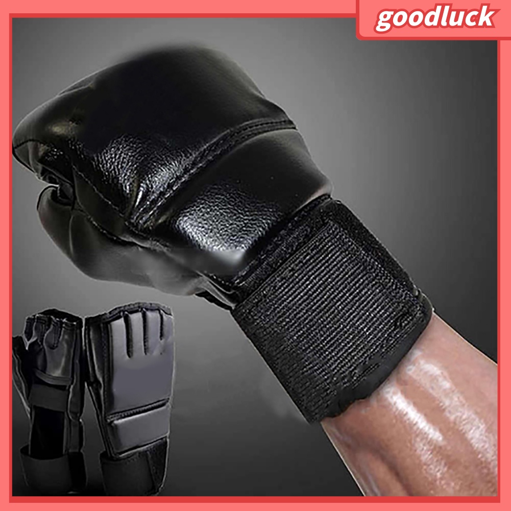 Găng tay đấm bốc thiết kế hở ngón cho nam chất lượng cao