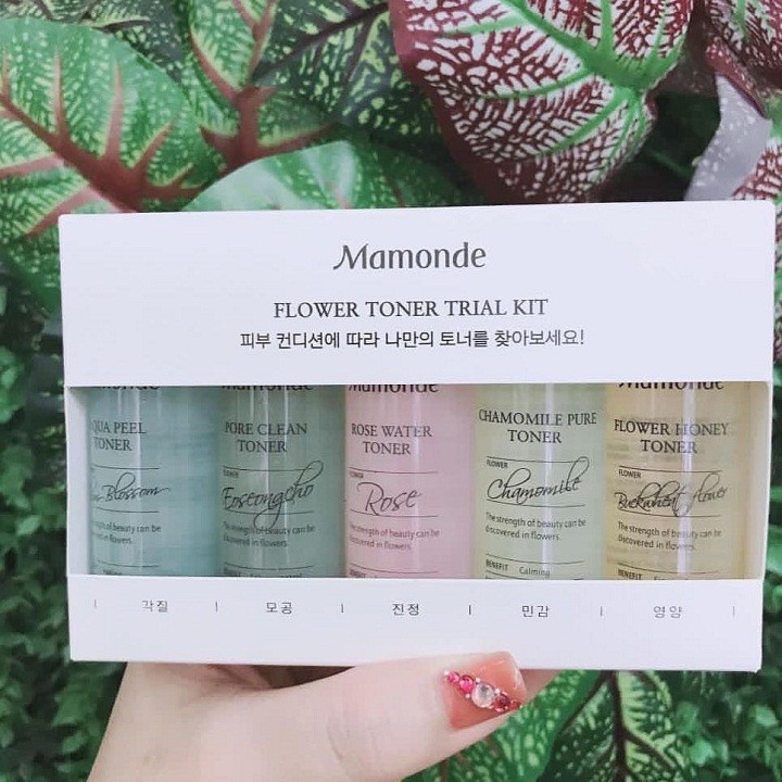 Set nước hoa hồng Mamonde Mini 5 chai