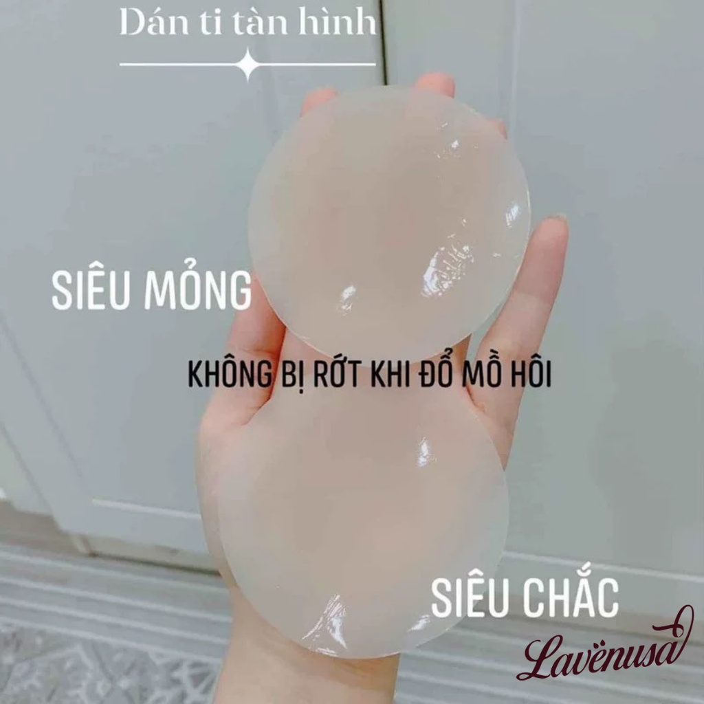 Miếng dán ngực tàng hình silicon siêu dính tái sử dụng nhiều lần LAVENUSA AL38
