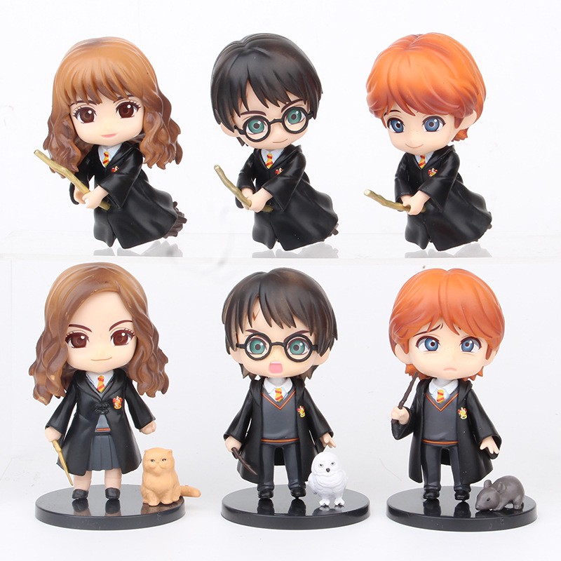 Bộ sưu tập để bàn 6 nhân vật Harry Potter phong cách Chibi siêu đáng yêu