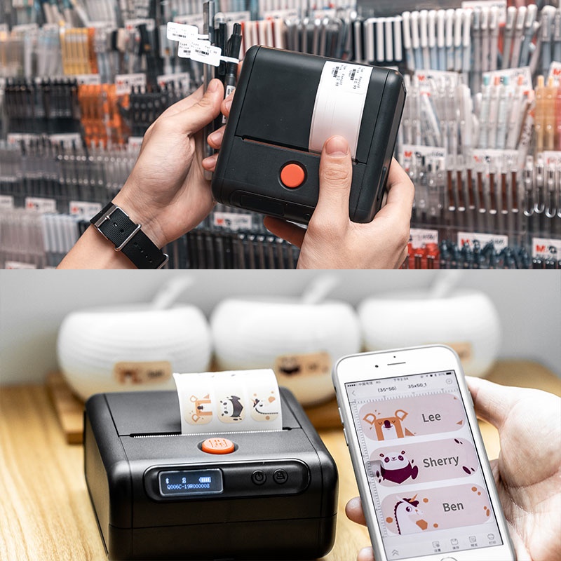 Máy In Nhãn Di Động M200, Bluetooth, In Qua App