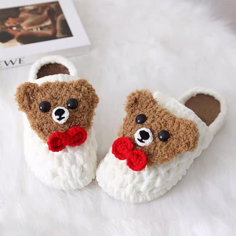 Đế dép móc len handmade