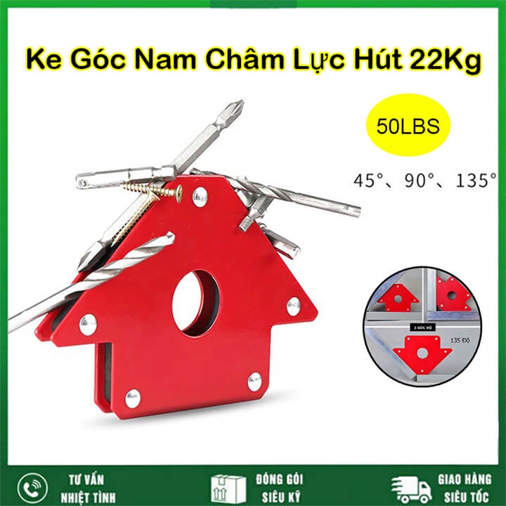 Nam châm ke góc vuông lực hút 12kg 22kg 33kg 25LBS 50LBS 75LBS dùng ke góc hàn