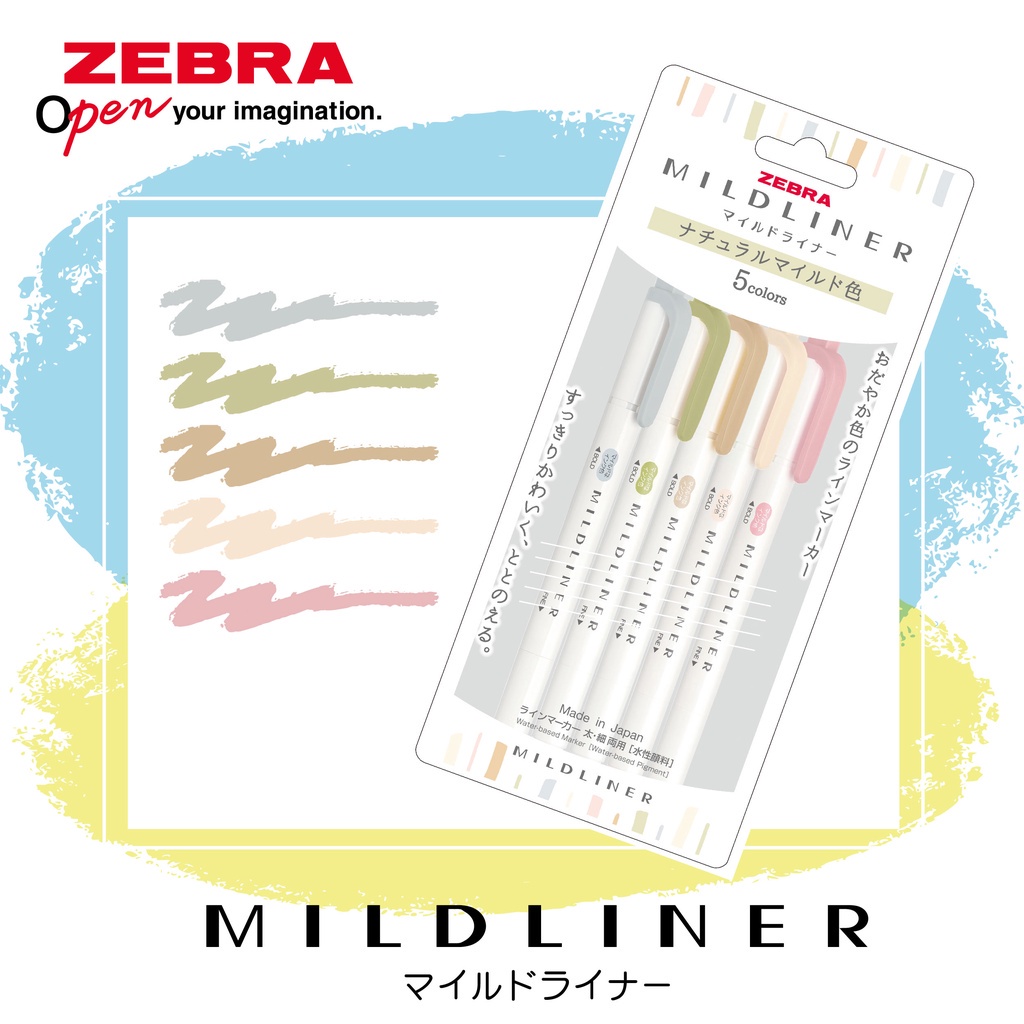 Bút đánh dấu highlight Zebra Mildliner (New Colors)