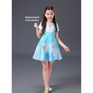 Đầm Elsa Cho Bé Gái Siêu Xinh