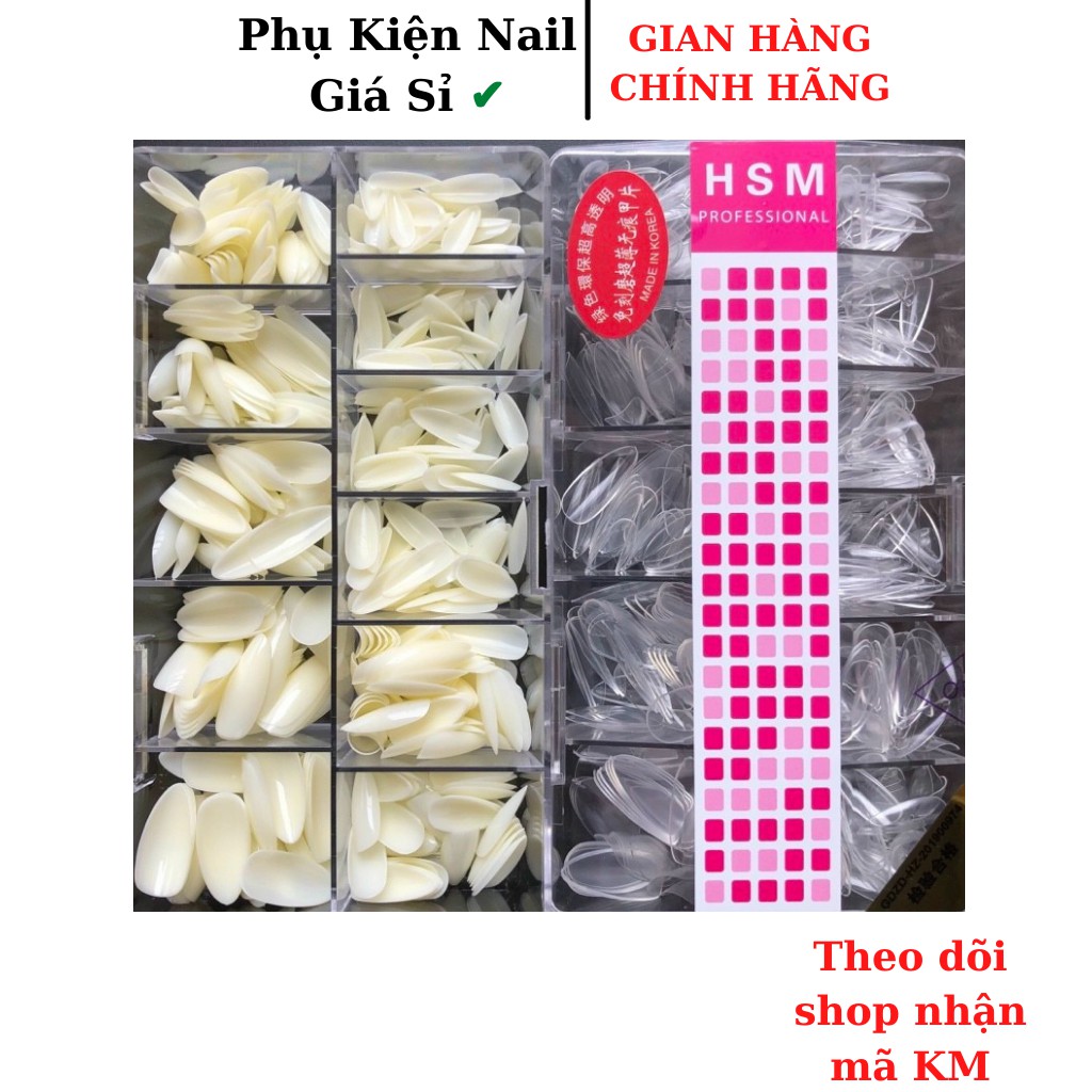 Móng úp tay HSM phom nhọn Bầu