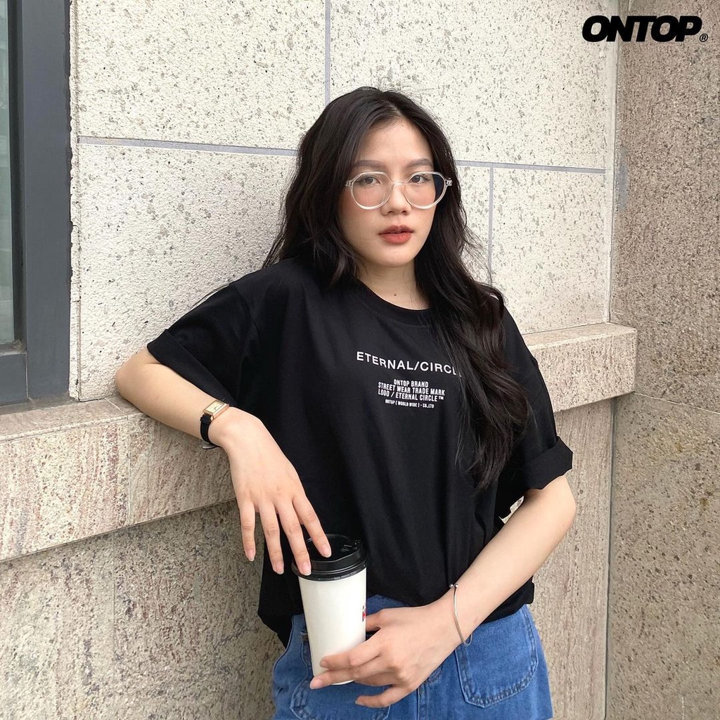 Áo thun local brand chính hãng ONTOP form rộng tay lỡ màu đen - Eternal | BigBuy360 - bigbuy360.vn