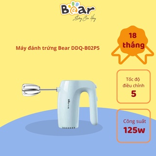 Máy đánh trứng Bear DDQ-B02P5 - Bản Tiếng Anh - Hàng chính hãng