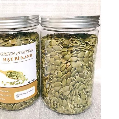 500g Nhân Hạt Bí Xanh Ấn Độ Hạt BÍ rang đã tách vỏ - Hạt bí sống làm sữa hạt - Nhân To Ngon Thơm