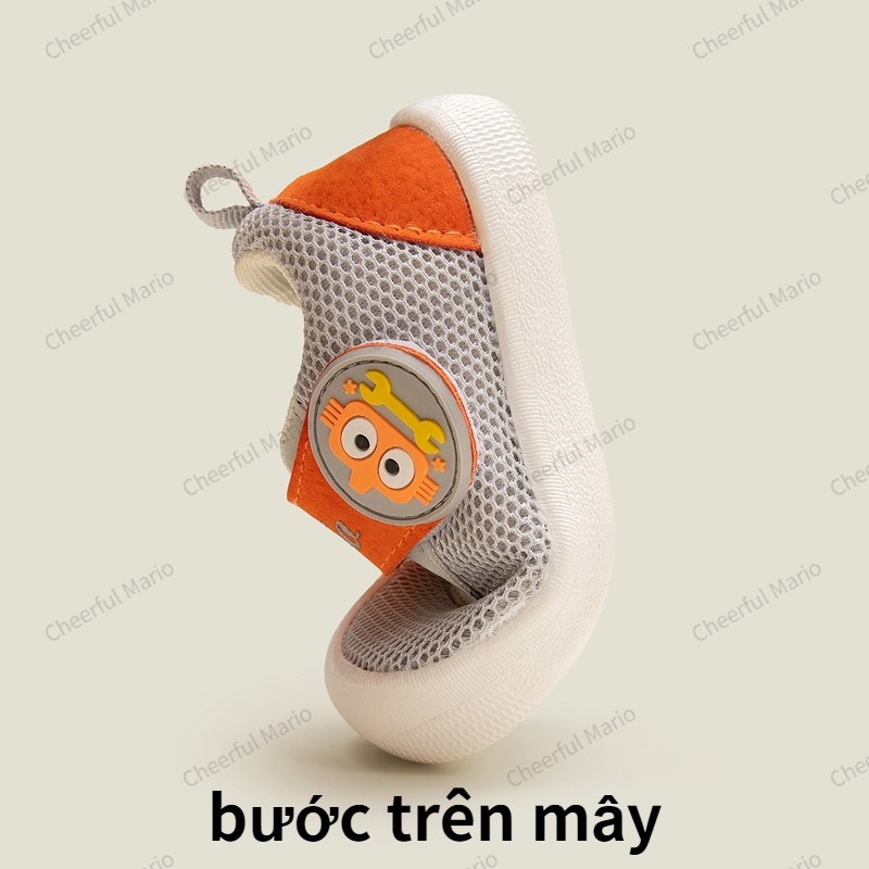 Giày sandal Cheerful Mario đế mềm chống trượt thoáng khí thời trang cho em bé 0-1 tuổi
