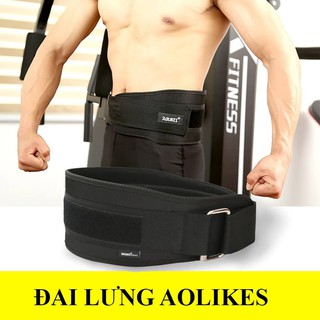 Đai Lưng Tập GYM, Hỗ Trợ Gánh Tạ AOLIKES - Đen/ Hồng