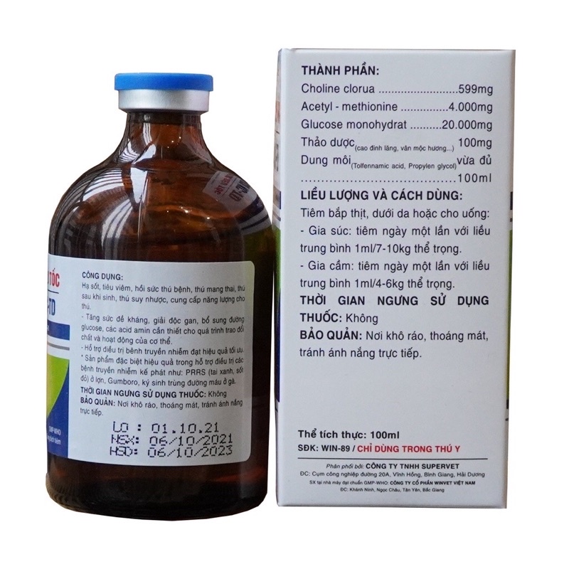 1 lọ Gluco k+c - Thú y