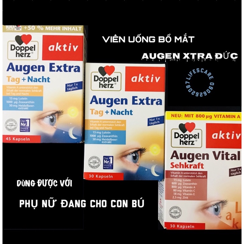 Viên Uống Bổ Mắt Augen Extra Tag + Nacht