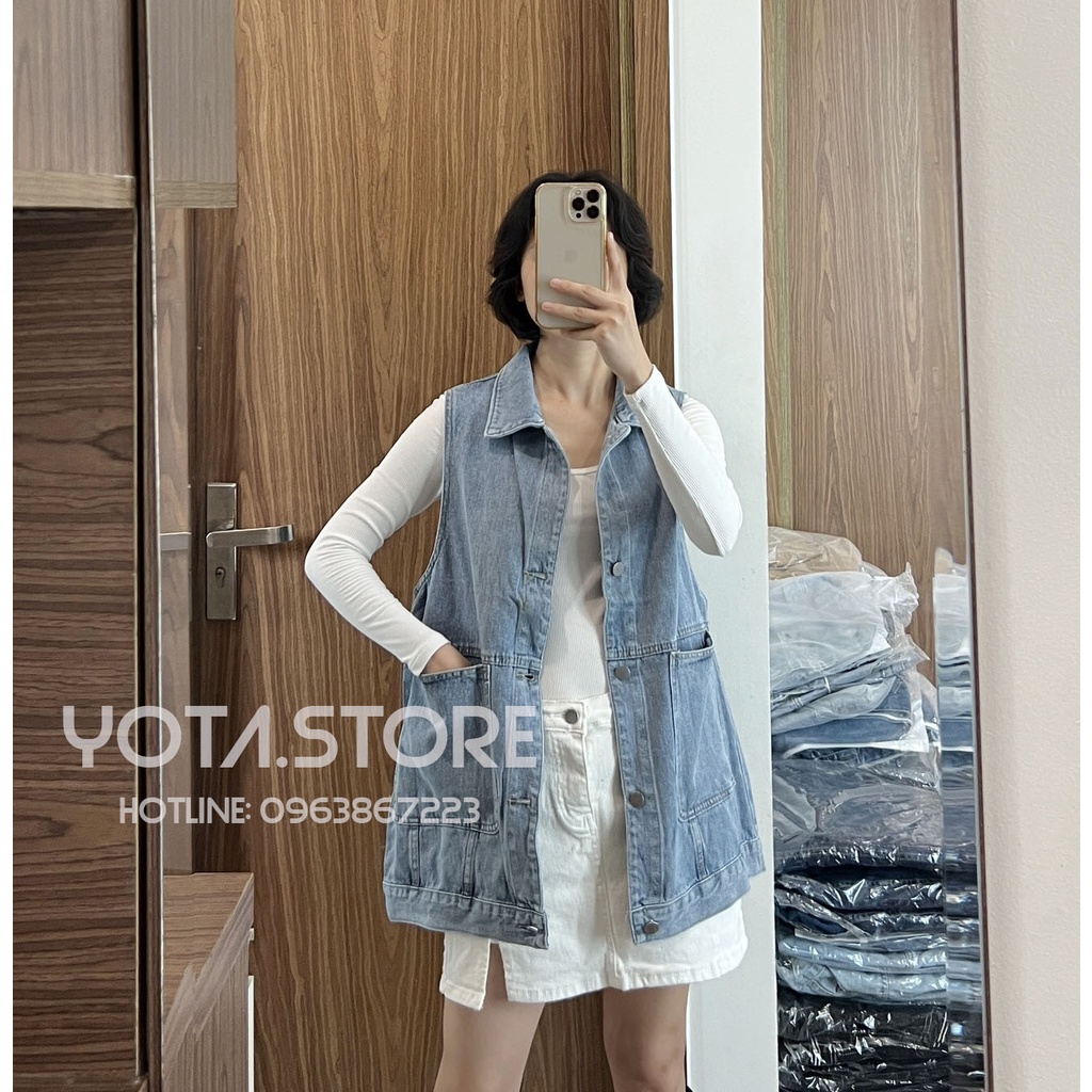 Áo khoác jeans gile - KB67