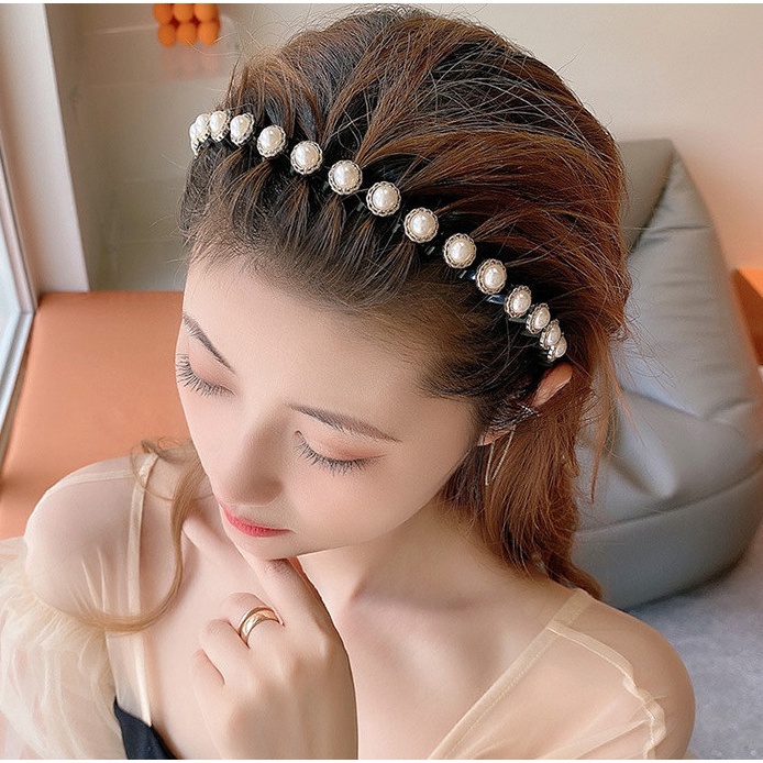 Cài tóc đính hạt ngọc trai nhân tạo dễ thương dành cho nữ