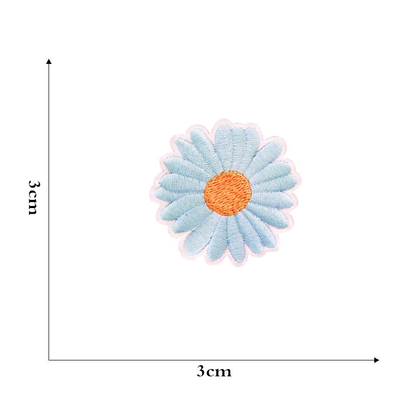 Miếng dán ủi thêu hình hoa cúc nhỏ cá tính - miếng dán ủi hoặc khâu bông hoa cúc dễ thương