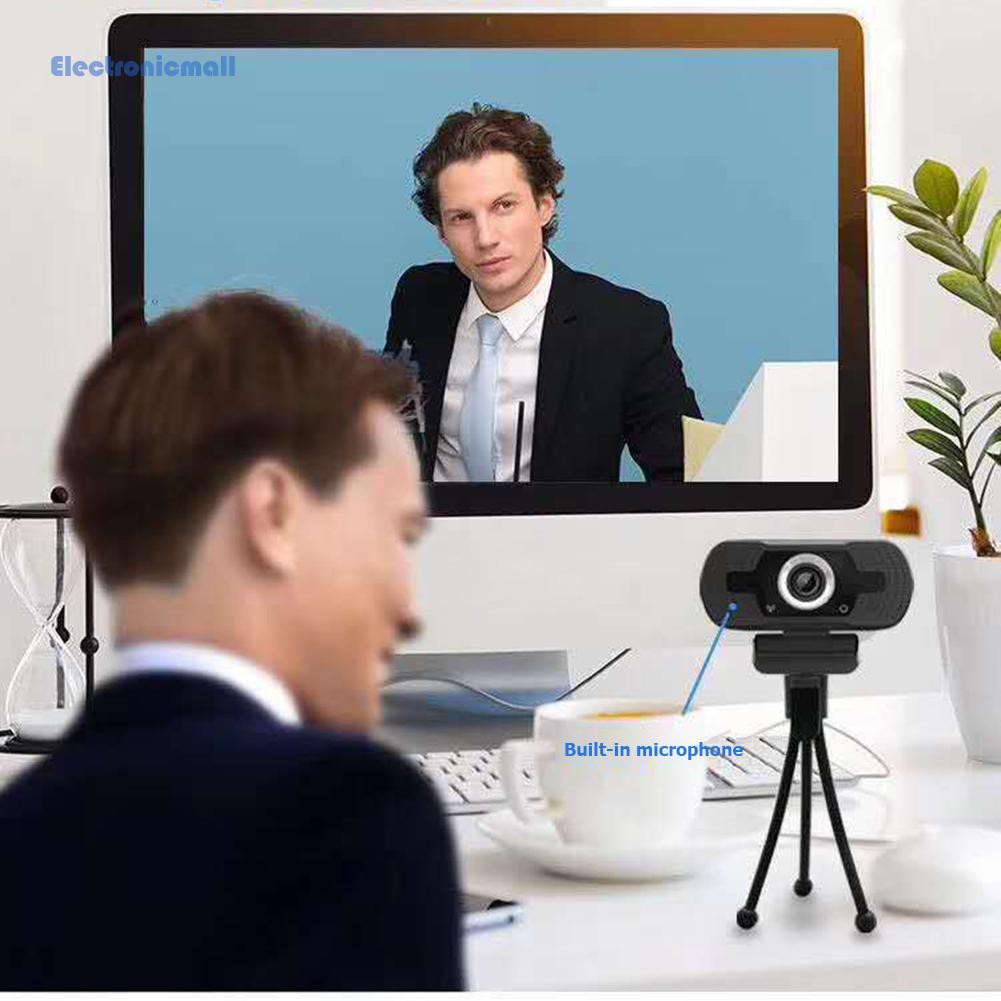 Webcam cổng USB màn hình HD 1080P cho máy tính