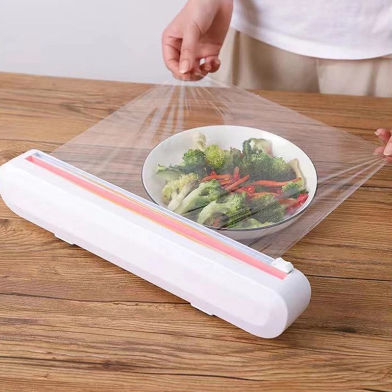 Hộp Đựng Màng Bọc Thực Phẩm Kèm Giá Đỡ Cắt Tiện Lợi