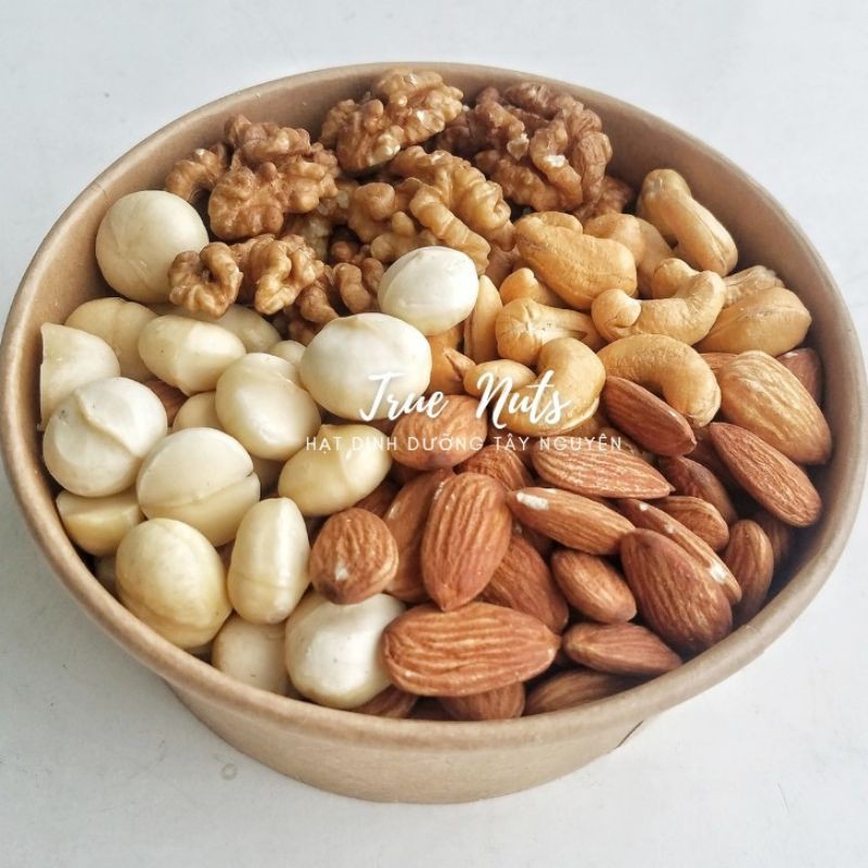 500g mix 4 LOẠI HẠT DINH DƯỠNG CAO CẤP ( MACCA, ÓC CHÓ , HẠT ĐIỀU, HẠNH NHÂN)