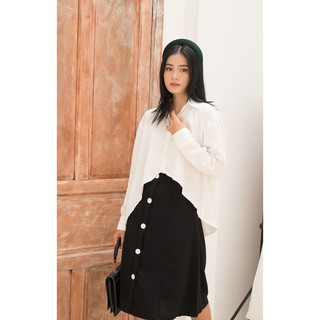 [thelegswork] Linne Shirt | Áo sơmi High-Low