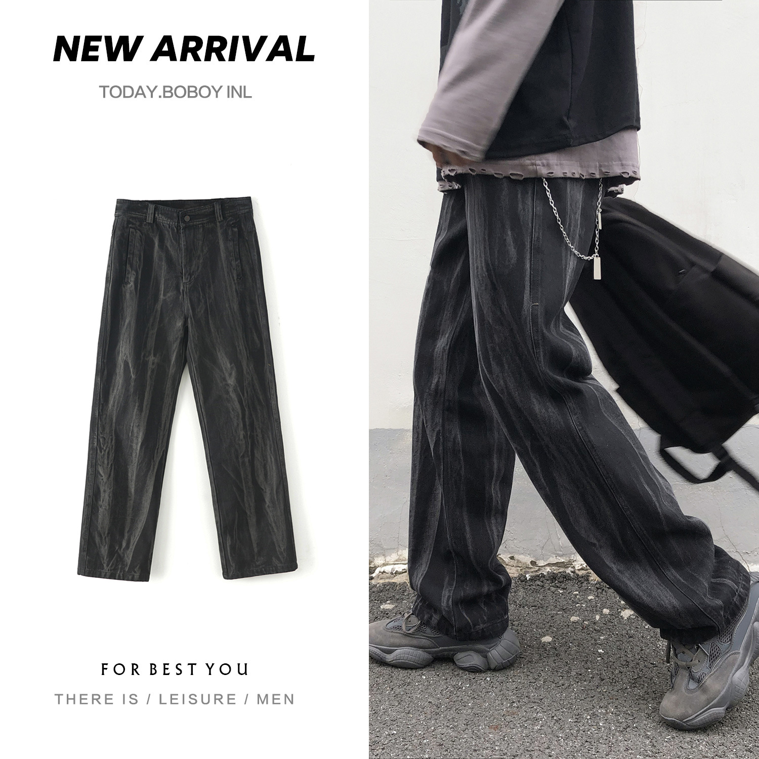 Quần Dài Ống Rộng Phong Cách Hiphop Đường Phố Cá Tính Dành Cho Nam | BigBuy360 - bigbuy360.vn