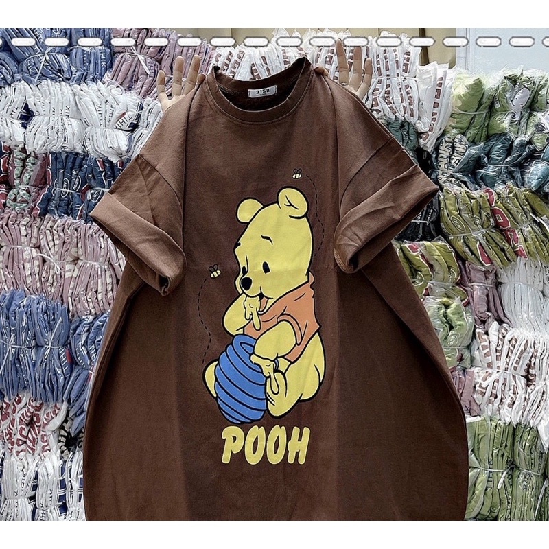 Áo phông gấu vàng ăn mật ong POOH TTA866
