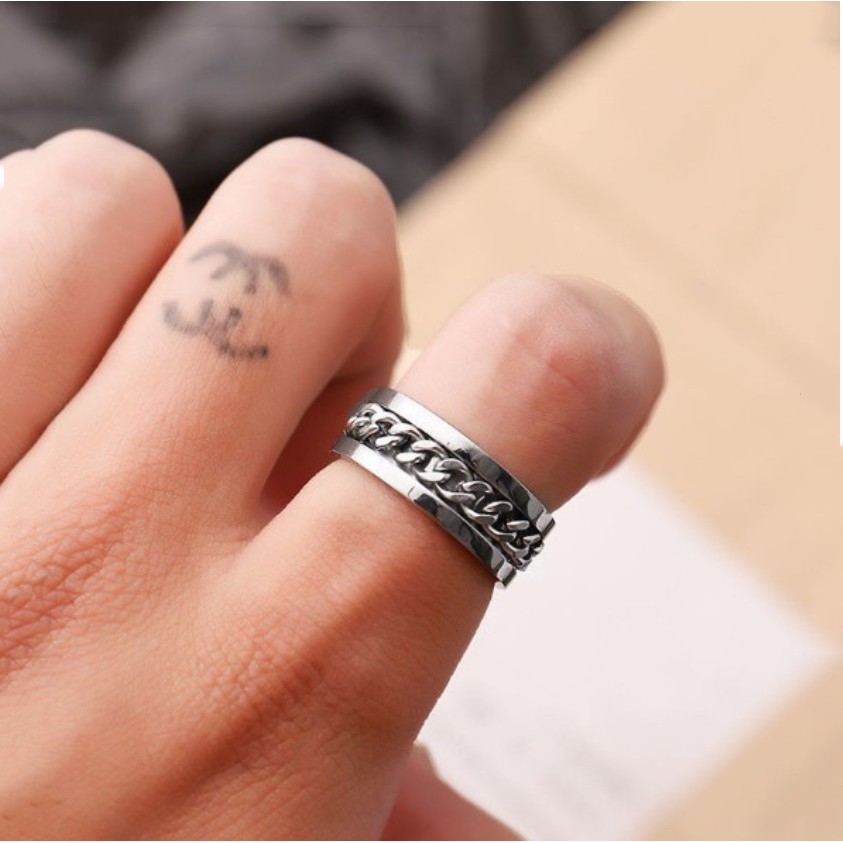 Nhẫn Khui Bia Dây Xích Thời Trang Nam Nữ