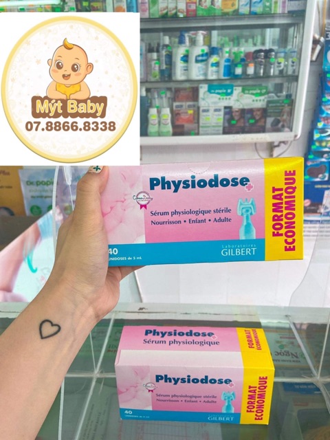 Nước Muối Sinh Lý Physiodose (Tép Hồng)