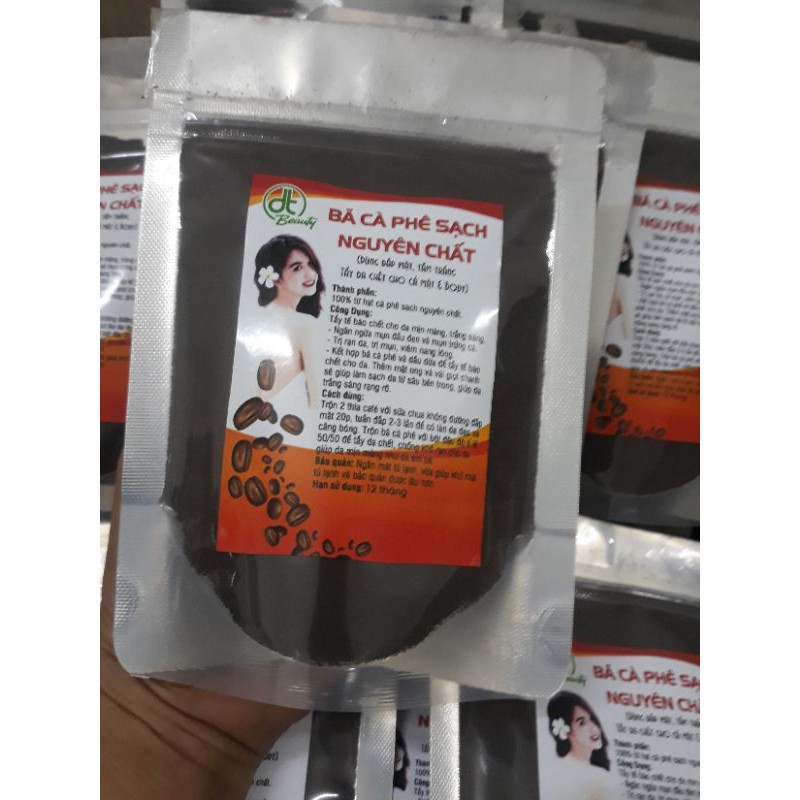 Bã cafe sấy khô handmade gói 100g