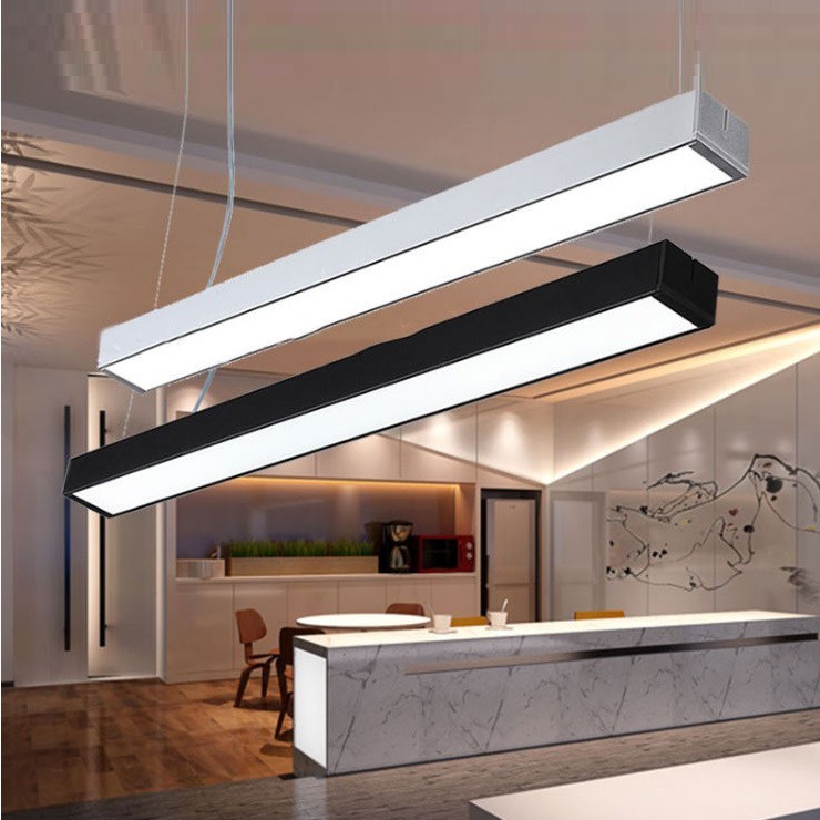 Đèn thả trần văn phòng cao cấp dạng hộp 120cm (1,2m) vỏ đen, trắng