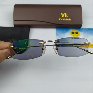 Kính đa tròng đổi màu gọng titan V275 -VK
