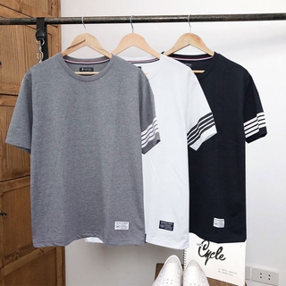 Áo thun nam nữ 3 sọc City Cycle - Áo thun ngắn tay Unisex form vừa