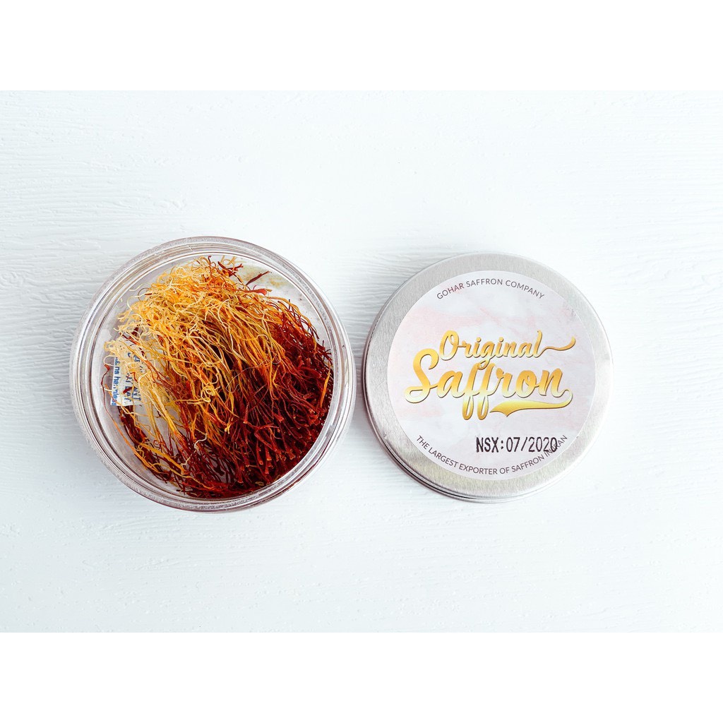 Saffron Jahan nhuỵ hoa nghệ tây thương hiệu Saffron Việt Nam hũ 3gram