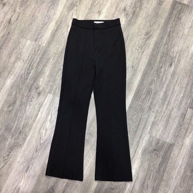 Quần loe ống vảy cao cấp chất tuyết mưa không xù lông from dáng đẹp thời trang Banamo Fashion quần ống loe 431 433
