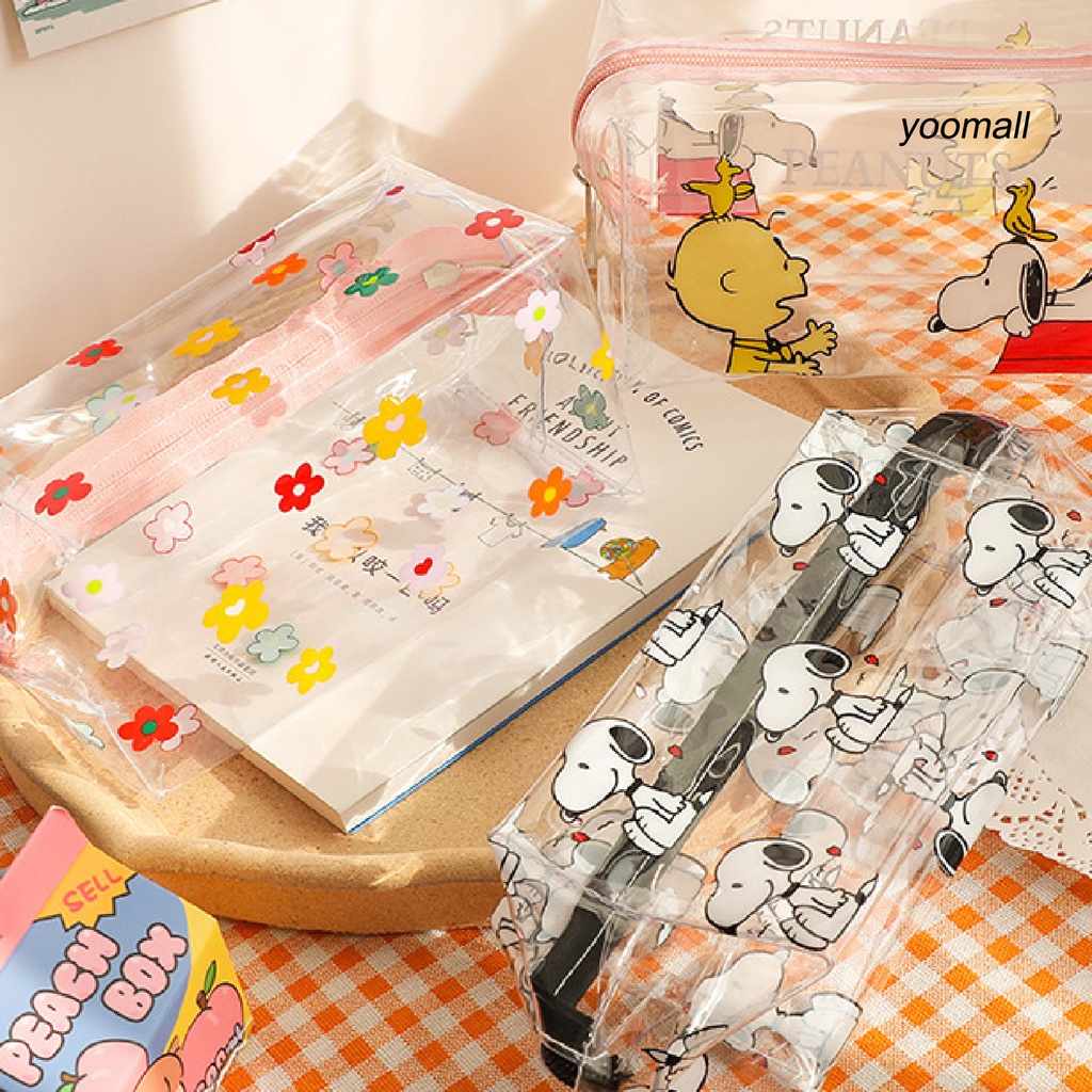 [Hàng mới về] Túi đựng mỹ phẩm du lịch cỡ lớn chống thấm nước in họa tiết hoạt hình