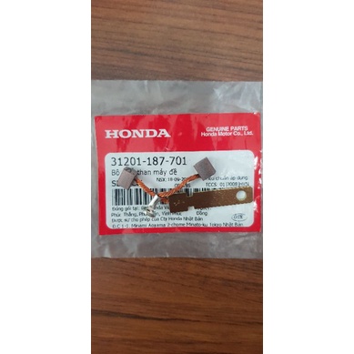 ♥ Bộ chổi than máy đề xe Dream, Wave 100 ,wave s110 ab,lead,vision chính hãng Honda ♥